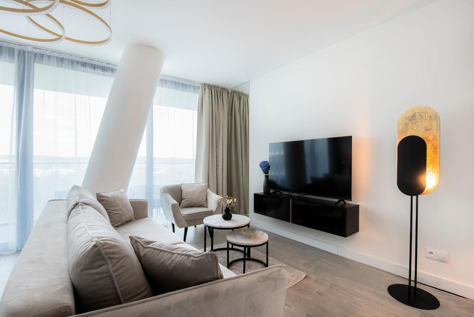 شقة Wave Panorama 8Th Floor Sea View مينززدرويه المظهر الخارجي الصورة