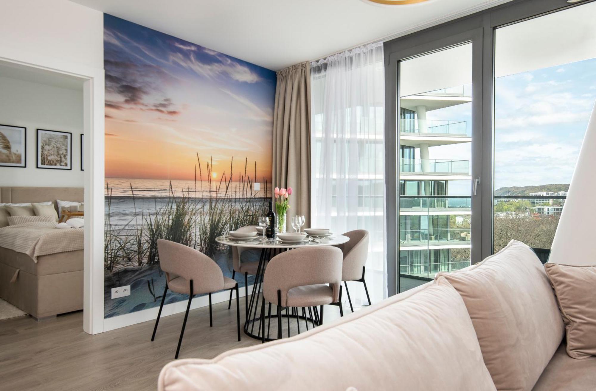 شقة Wave Panorama 8Th Floor Sea View مينززدرويه المظهر الخارجي الصورة