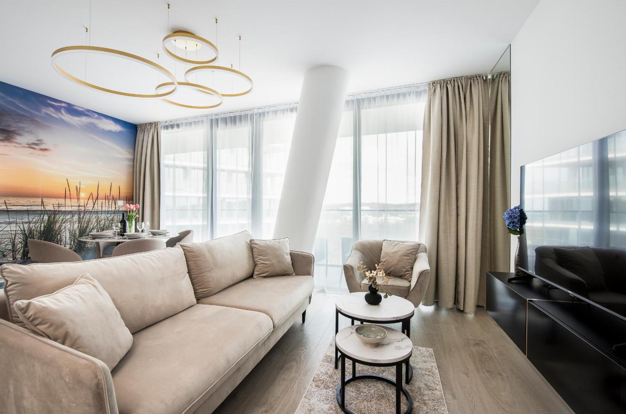 شقة Wave Panorama 8Th Floor Sea View مينززدرويه المظهر الخارجي الصورة